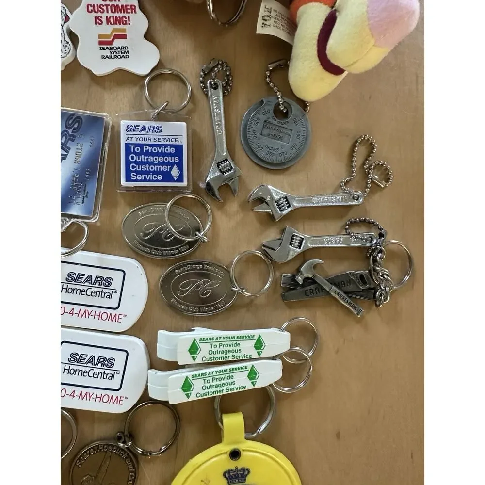 149 VTG COOL Keychains Bottle Openers Tools Advertisement LA Gear Beer Sears Etc